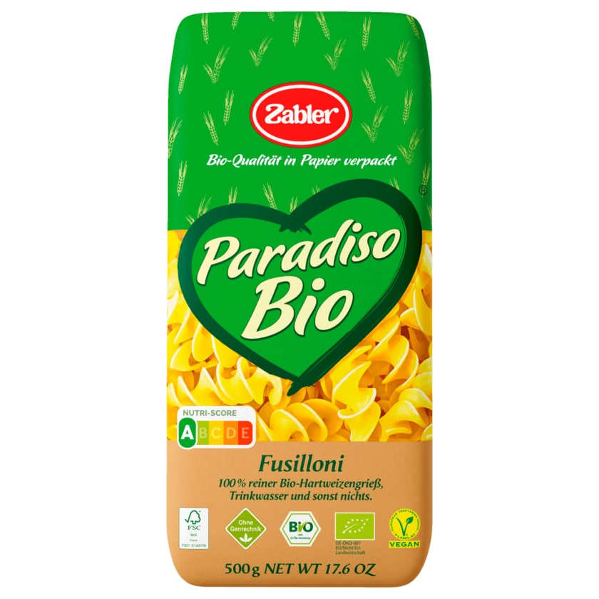 Zabler Paradiso Bio Fusilloni 500g